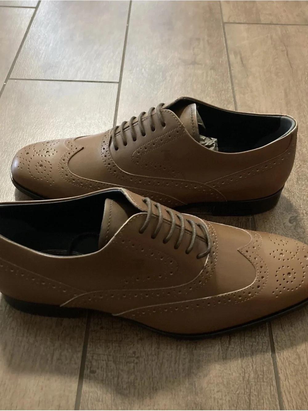 TOD’S Men Bucature Fondo Cuoio RP Brown Sz 6